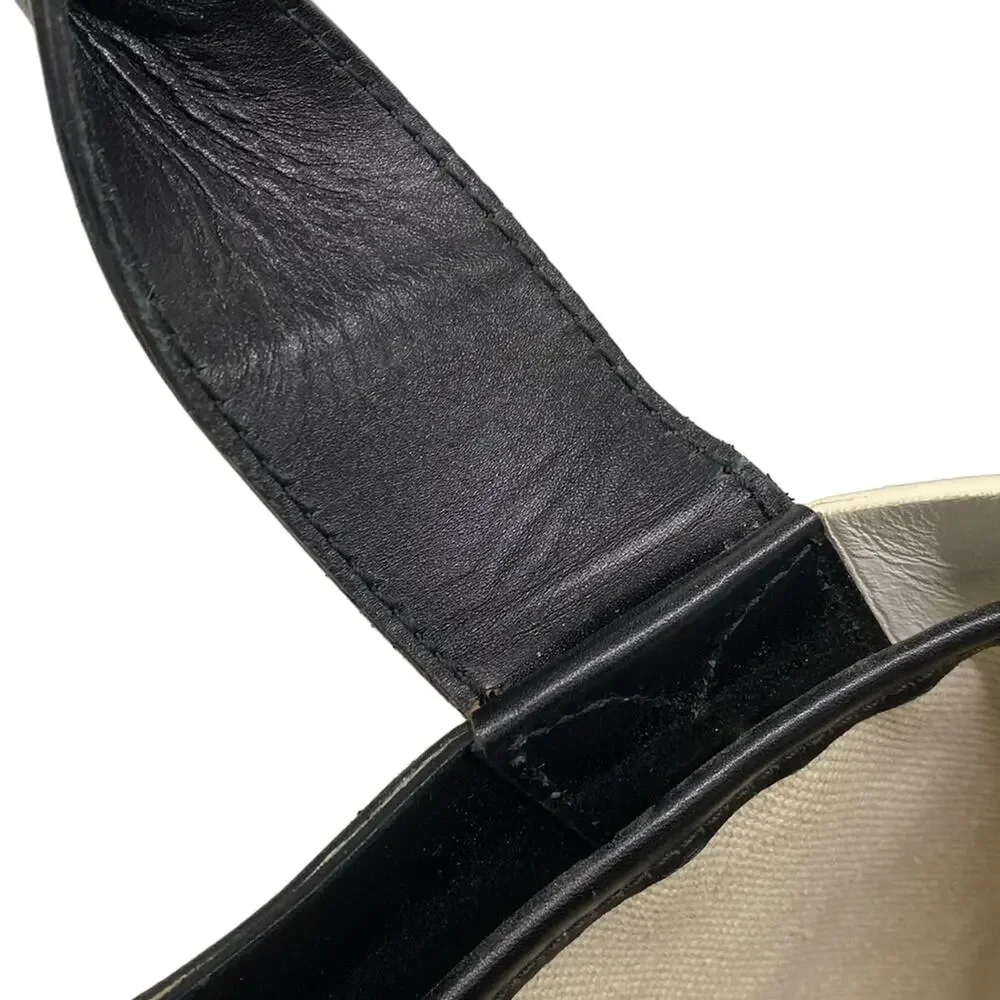 Balenciaga Marine Tote Bag Tote Bag 380690 Black White